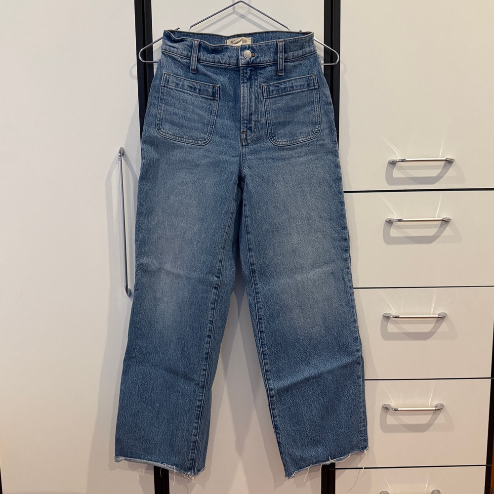Madewell Straight-Leg High-Rise Jeans in Medium Blue Wash